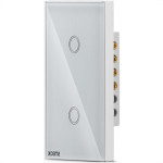 Interruptor Steck Smarteck 2 Modulos Touch Wi-Fi Bivolt Branco - Smci2Bs1