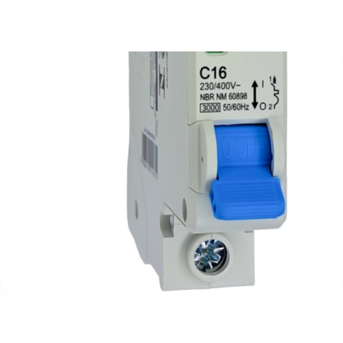 Disjuntor Elgin ''Din'' Unipolar Dz47-63S - 16A.