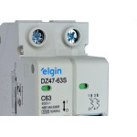 Disjuntor Elgin ''Din'' Bipolar Dz47-63S - 63A.