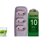 Extensao Ilumi Paralela 2 Polos 0,75Mm Cinza -10M -1793