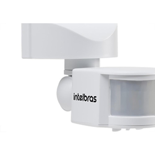 Sensor De Presenca + Fotocelula Intelbras Parede 180º Com Suporte Articulado - Espelho Placa 180 Ae