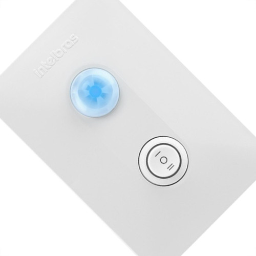 Sensor De Presenca + Fotocelula Intelbras Embutir 4X2 180º Com Interruptor - Espi 180 E+