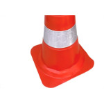 Cone Sinalizacao Plastcor Flexivel 50Cm Laranja Refletivo