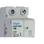 Disjuntor Elgin ''Din'' Bipolar Dz47-63S - 10A.