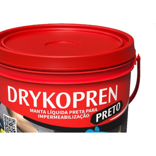 Impermeabilizante Dryko Drykopren Preto 3,6L.