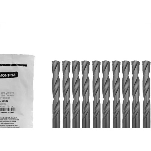 Broca Widea Tramontina Master 3,5Mm Pacote Com 10 Pecas - 43142/035 - Kit C/10 Pecas