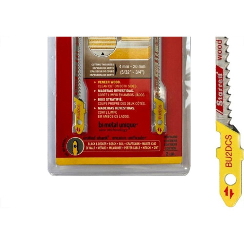 Serra Tico-Tico Lamina Starrett Mdf Bi-Metal Com 2 Pecas Bu2Dcs-2 - 50Mm - Bu2Dsc