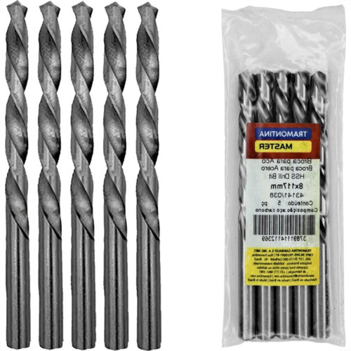 Broca Aco Rapido Tramontina Master 8,0Mm Pacote Com 5 Pecas - 43141/038 - Kit C/5 Pecas