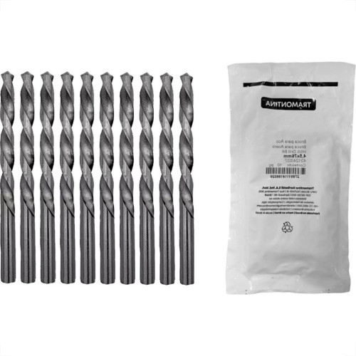 Broca Aco Rapido Tramontina Basic 4,5Mm Pacote Com 10 Pecas - 43124/037 - Kit C/10 Pecas