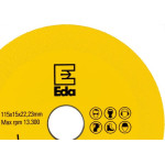 Disco Corte Para Vidro Eda 115 X 15 C2X 22,23Mm Com Adaptador 20Mm - 0Qb