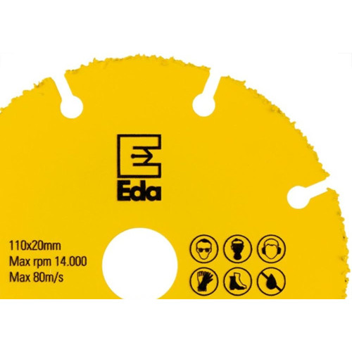 Disco Para Madeira Tungstenio Eda 110 X 20Mm - 0Qf