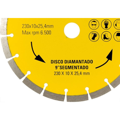 Disco Diamantado Eda Segmentado 230Mm X 25,4Mm - 0Qh