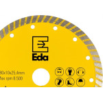 Disco Diamantado Eda Turbo 180Mm X 25,4Mm - 0Qi
