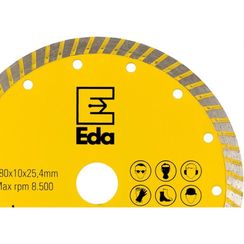 Disco Diamantado Eda Turbo 180Mm X 25,4Mm - 0Qi