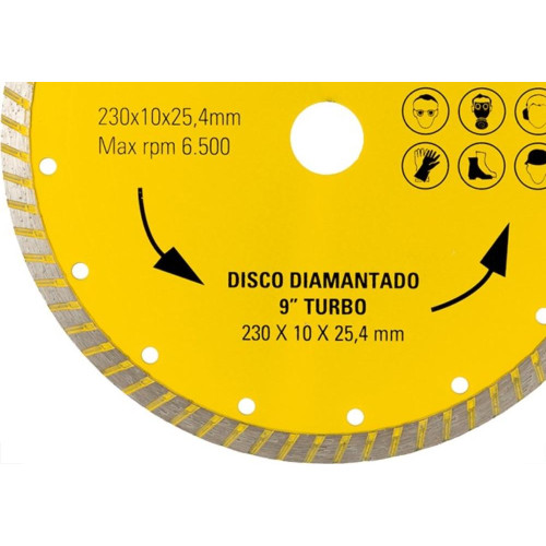 Disco Diamantado Eda Turbo 230Mm X 25,4Mm - 0Qj
