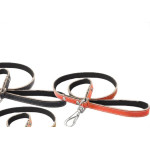 Guia Para Caes Tati Couro Forrada Nº 2 - Kit C/6 Pecas