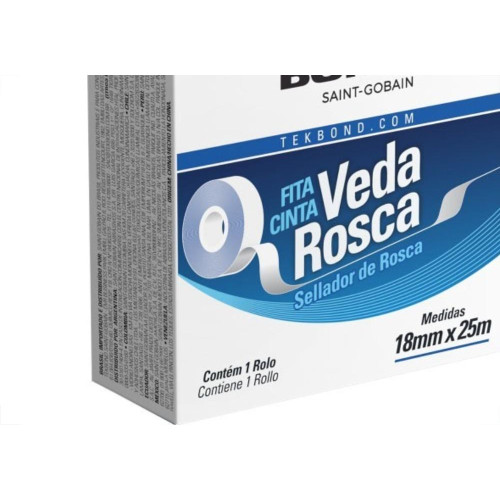 Veda Rosca Tekbond 18Mm X 25M - Kit C/28 Pecas