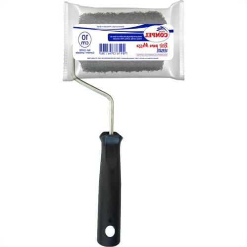 Rolo Para Massa Rolada Versatil Compel 10Cm Com Suporte - 0.6110