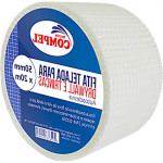 Fita Telada Compel Fibra De Vidro Para Drywall E Trincas Autoadesiva 50Mm X 20M