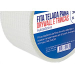 Fita Telada Compel Fibra De Vidro Para Drywall E Trincas Autoadesiva 50Mm X 20M
