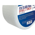 Fita Telada Compel Fibra De Vidro Para Drywall E Trincas Autoadesiva 50Mm X 45M