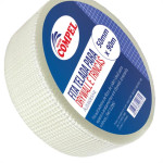 Fita Telada Compel Fibra De Vidro Para Drywall E Trincas Autoadesiva 50Mm X 90M