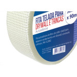 Fita Telada Compel Fibra De Vidro Para Drywall E Trincas Autoadesiva 50Mm X 90M