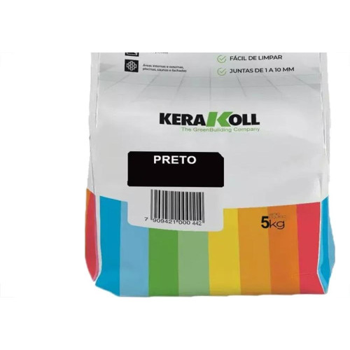 Rejunte Kerakoll Cinza Preto 5 Kg