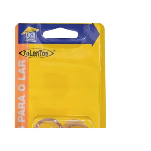 Ponteira Externa (Pvc) Talentos Redonda 7/8'' Transparente Cartela Com 4 Pecas