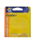 Ponteira Externa (Pvc) Talentos Redonda   1'' Transparente Cartela Com 4 Pecas