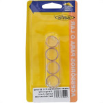 Ponteira Externa (Pvc) Talentos Redonda 3/4'' Transparente Cartela Com 4 Pecas