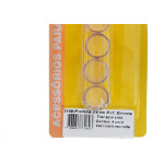 Ponteira Externa (Pvc) Talentos Redonda 3/4'' Transparente Cartela Com 4 Pecas