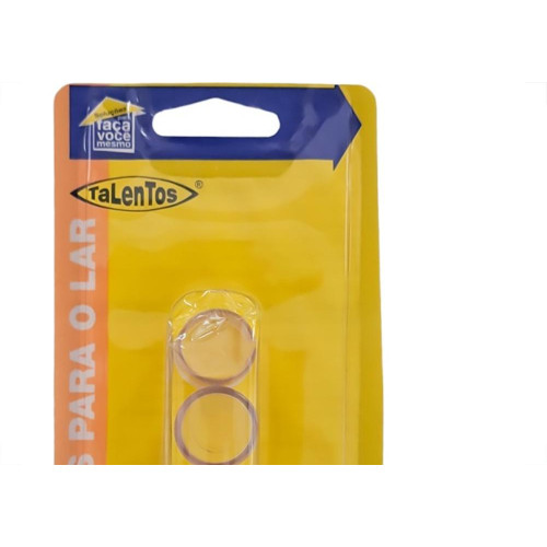 Ponteira Externa (Pvc) Talentos Redonda 3/4'' Transparente Cartela Com 4 Pecas