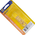 Ponteira Externa (Pvc) Talentos Redonda 5/8'' Transparente Cartela Com 4 Pecas