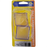 Ponteira Externa (Pvc) Talentos Quadrada 40X40 Transparente Cartela Com 2 Pecas
