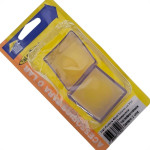 Ponteira Externa (Pvc) Talentos Quadrada 40X40 Transparente Cartela Com 2 Pecas