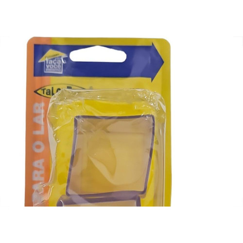 Ponteira Externa (Pvc) Talentos Quadrada 40X40 Transparente Cartela Com 2 Pecas