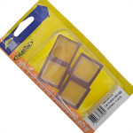 Ponteira Externa (Pvc) Talentos Quadrada 25X25 Transparente Cartela Com 4 Pecas
