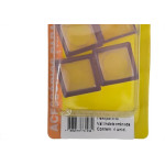 Ponteira Externa (Pvc) Talentos Quadrada 25X25 Transparente Cartela Com 4 Pecas