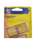 Ponteira Externa (Pvc) Talentos Quadrada 25X25 Transparente Cartela Com 4 Pecas
