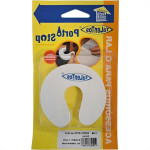 Batedor De Porta E.V.A. Talentos Porta Stop Curvo Branco