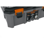 Caixa De Ferramentas Plastica Metasul 18,3'' Cinza/Preta Tatica Com Bandeja