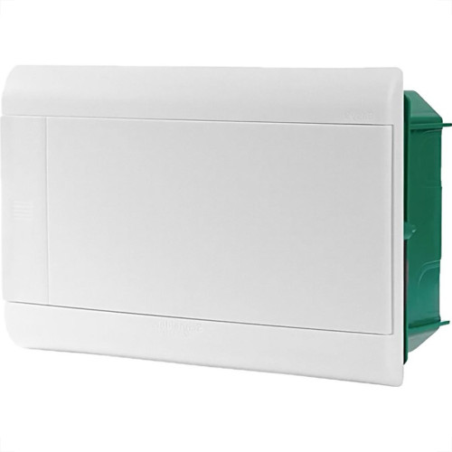 Centrinho Schneider Pvc Embutir Branco Para 12 Disjuntores Din Sem Barramento
