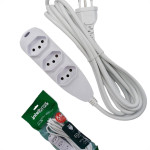 Extensao Intelbras 3 Tomadas 2 Polos + Terra 10A. Branca 5M. - 4830146