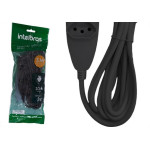 Extensao Intelbras 3 Tomadas 2 Polos + Terra 10A. Preta 3M. - 4830148