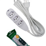 Extensao Intelbras 3 Tomadas 2 Polos + Terra 10A. Branca 3M. - 4830153