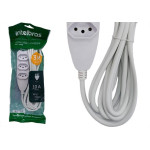 Extensao Intelbras 3 Tomadas 2 Polos + Terra 10A. Branca 3M. - 4830153