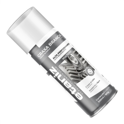 Graxa Spray Etaniz Branca Litio 300Ml/180G.
