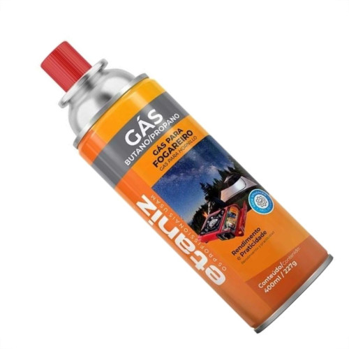 Gas Butano/Propano Etaniz Para Fogareiro 400Ml/227G