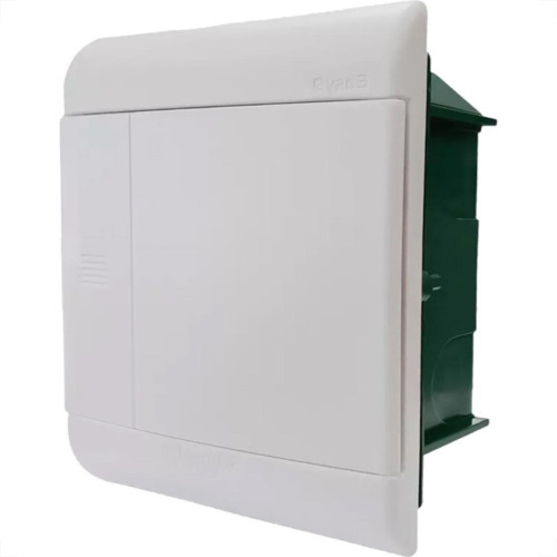 Centrinho Schneider Pvc Embutir Branco Para 8 Disjuntores Din Sem Barramento